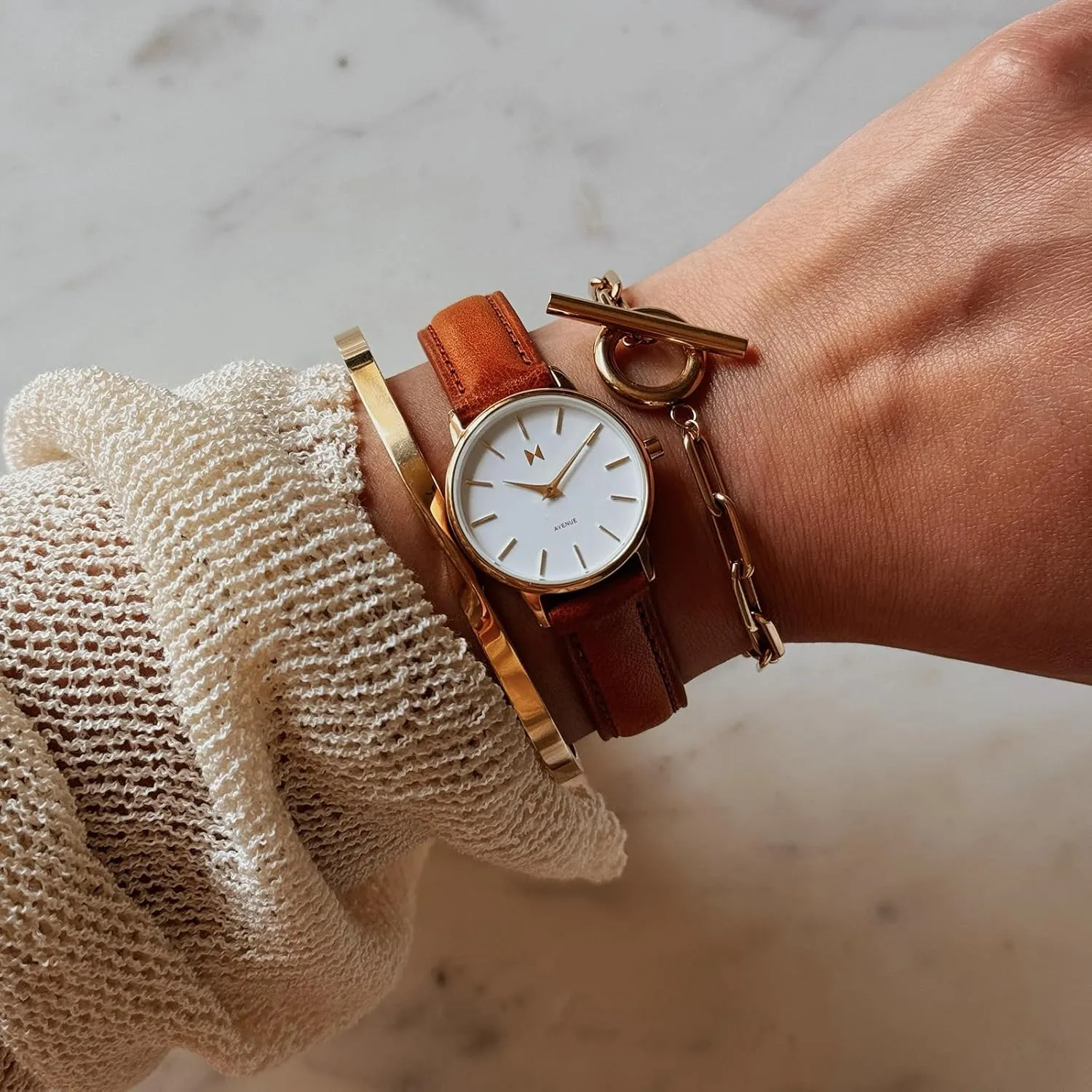 - 3 ATM/30 Meters Water Resistance - 28 mm MVMT Avenue Women's Watch - Classic Minimalist colonizer distort libelous hurricane Style 