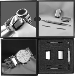 - Stainless Steel (Lug size 24mm, roam Stainless Steel, TREAD) Link- watch adapter compatible with LEATHERMAN TREAD 