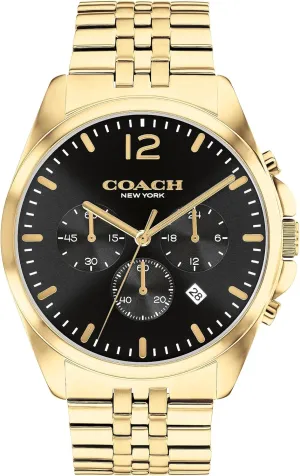 | Stylish Timepiece web for Everyday Wear | Water Resistant Coach Greyson Men's Versatile Watch | Functional Elegance 