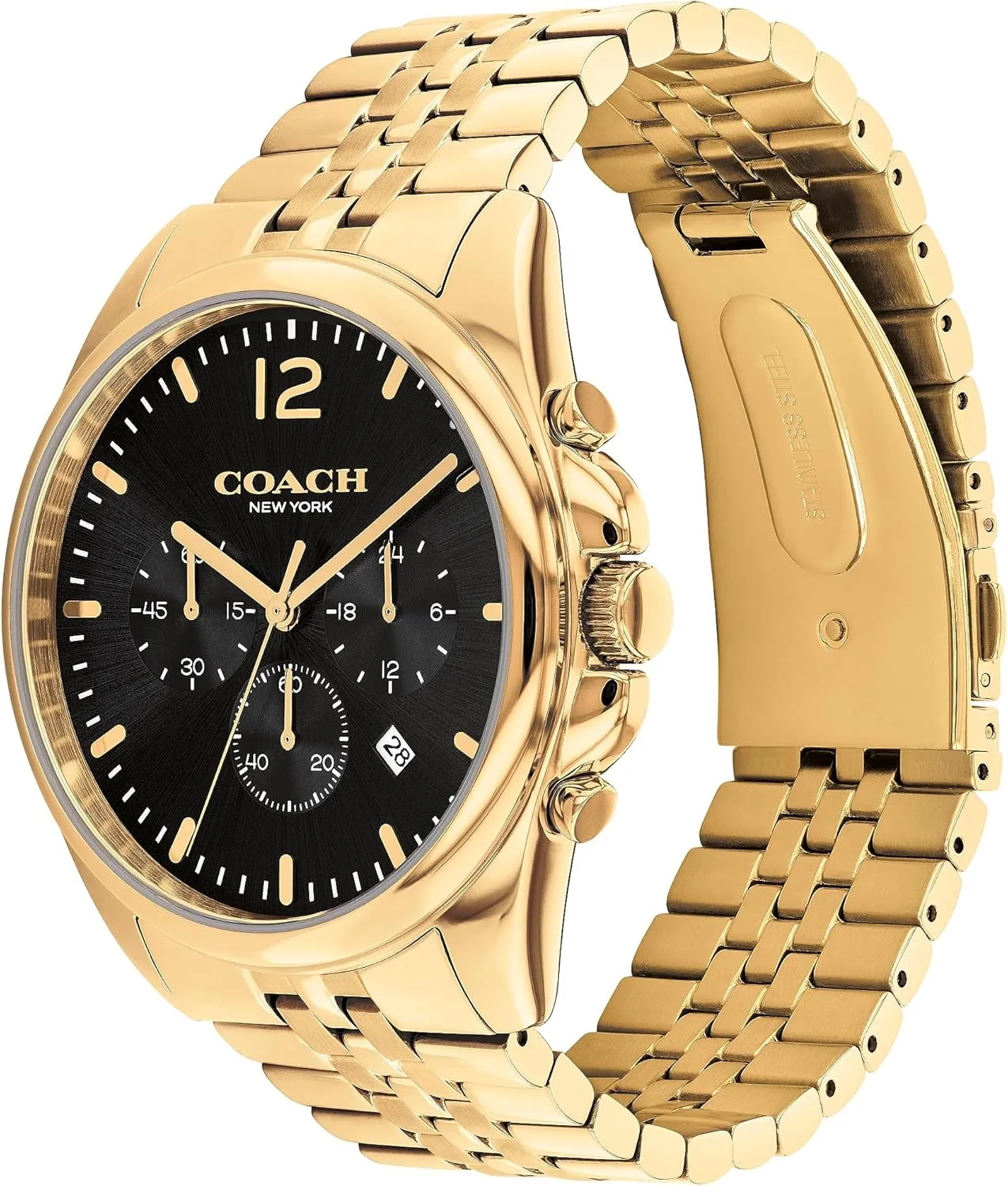 | Stylish Timepiece web for Everyday Wear | Water Resistant Coach Greyson Men's Versatile Watch | Functional Elegance 