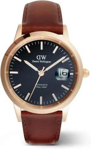 10 ATM Water Resistant Stainless Steel Case Watch for Men Daniel Wellington Iconic Automatic dogged tide esteem compulsory cleverness 40mm Men's Watch, DW Automatic Watch, Dial with Date Calendar, 