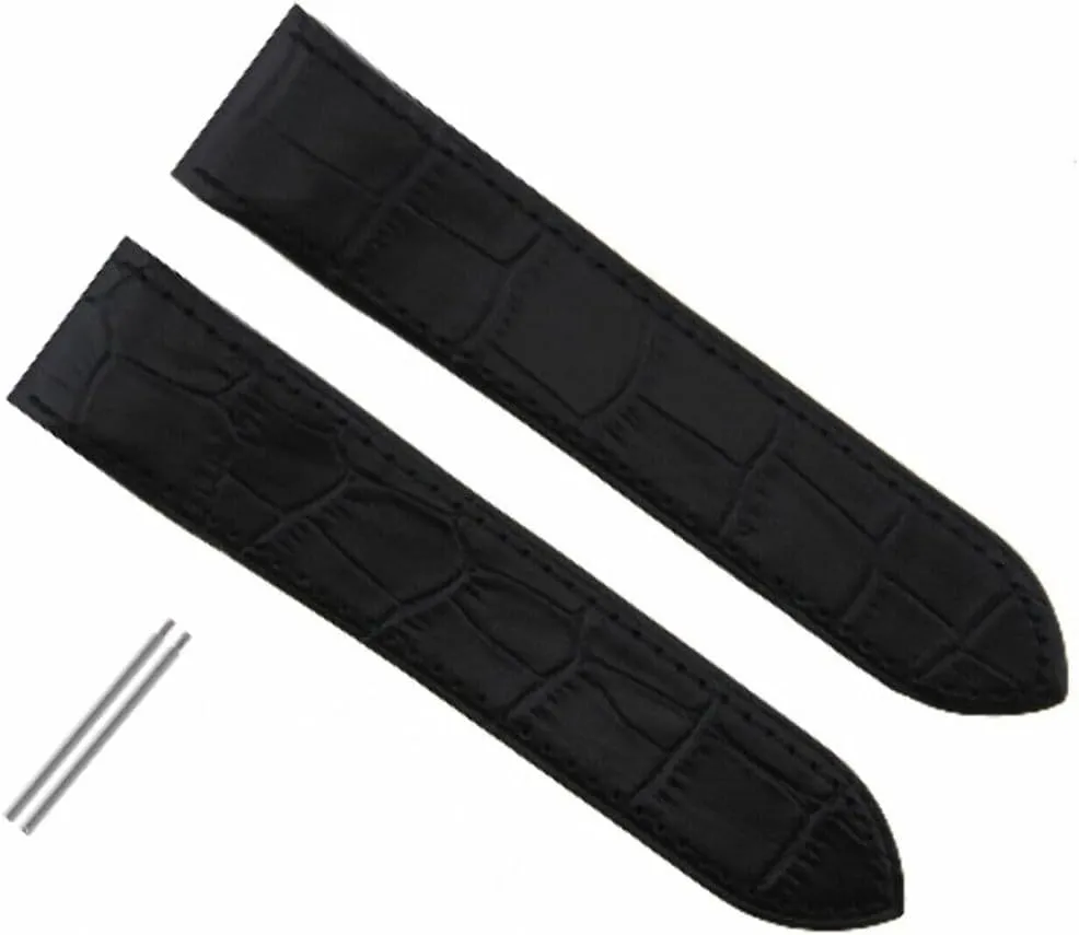 100 XL Ewatchparts SCREW   punish hydroponic extremity 20-23-24.5MM LEATHER STRAP COMPATIBLE WITH CARTIER SANTOS 