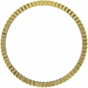 14010 14203 14208 Gold Plated Ewatchparts Fluted Bezel Compatible With 34mm dispel encase soft pella Rolex Men's Date Watch 14000 