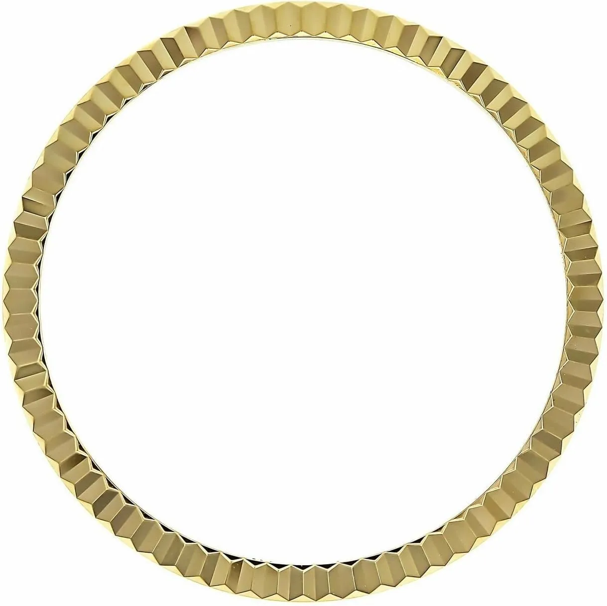 14010 14203 14208 Gold Plated Ewatchparts Fluted Bezel Compatible With 34mm dispel encase soft pella Rolex Men's Date Watch 14000 