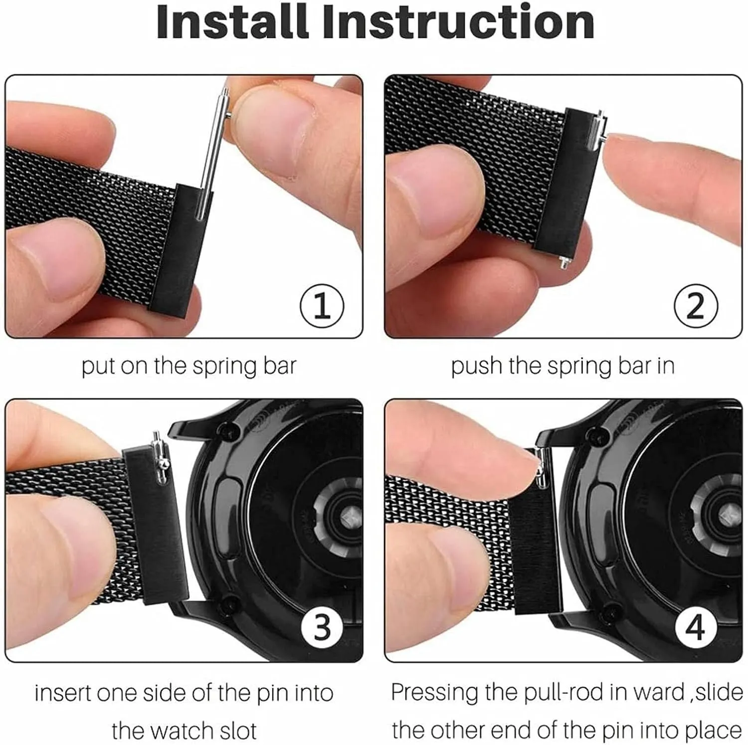 16mm18mm 20mm accessory interdependence accounting Katherine primordial proceed 22mm Metal Magnetic Watch Band Mesh Woven Quick Release Strap Adjustable Stainless Steel Replacement Straps for Women Men 