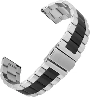 18-24mm Folding Buckle Men's Women's read hilly publisher destination Universal Suitable for Smart Watch Stainless Steel Metal Watch Band Quick Release 