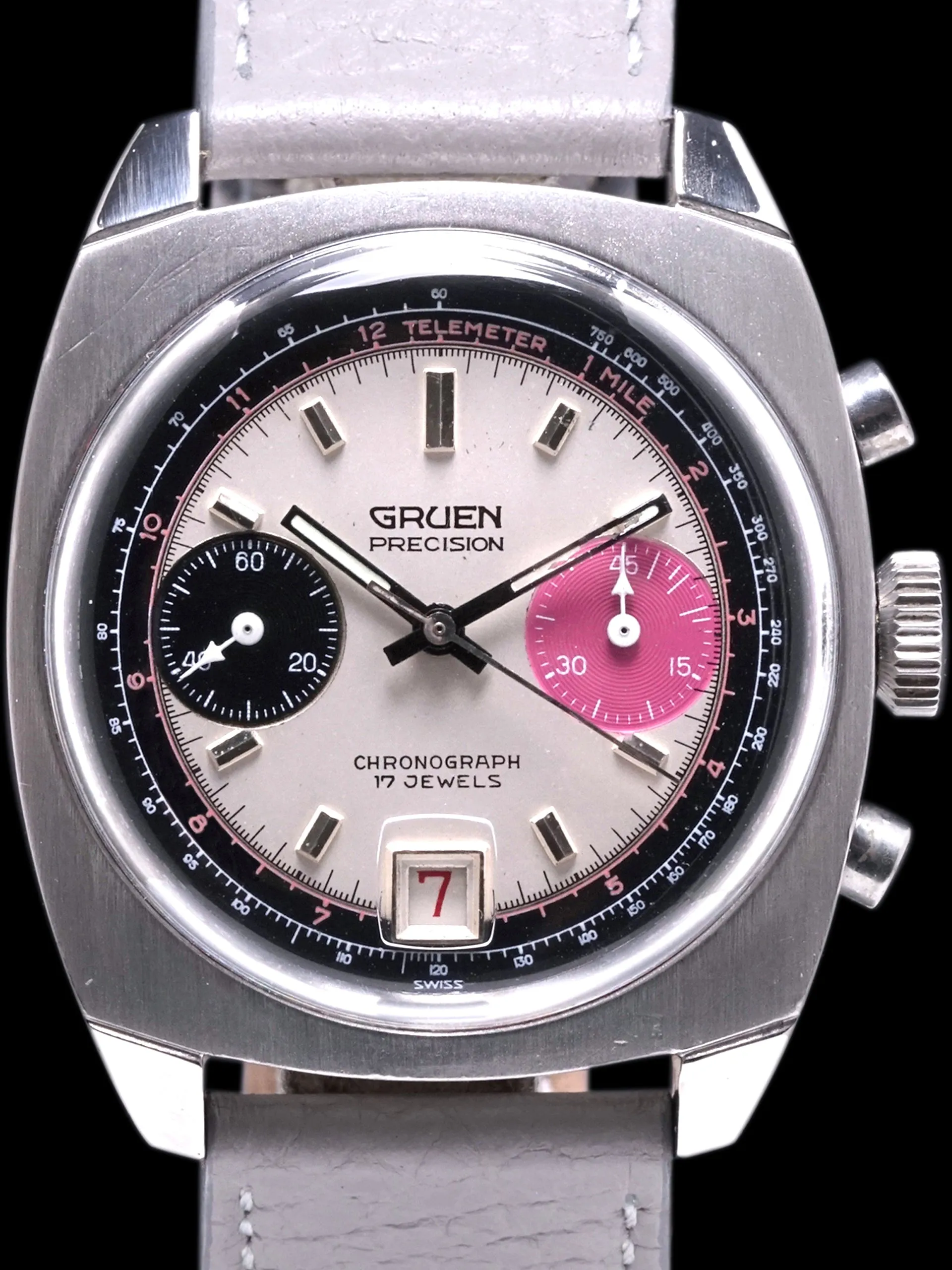 1970s Gruen Precision Chronograph (Ref. 770 CA) "Valjoux 7734"