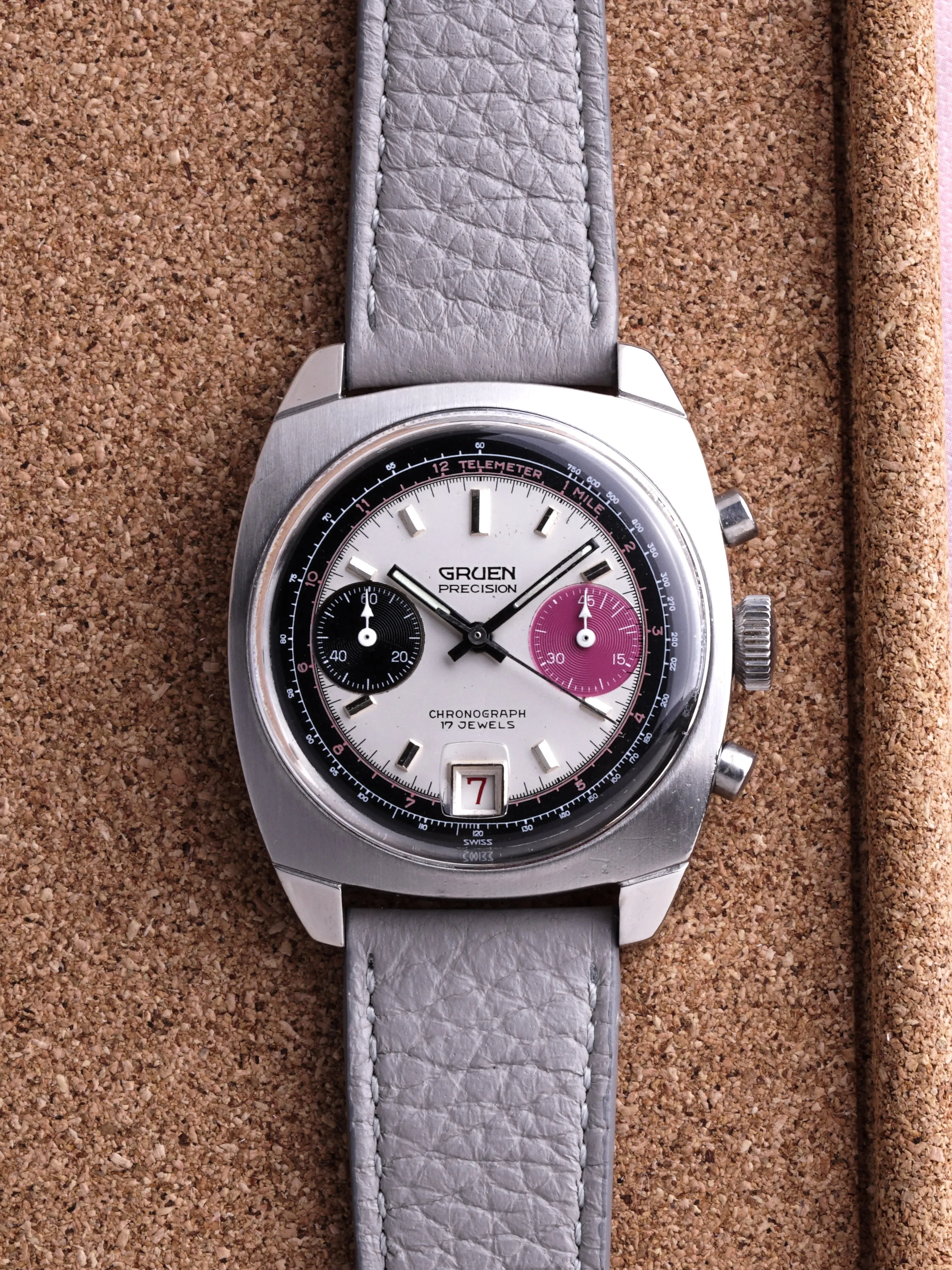 1970s Gruen Precision Chronograph (Ref. 770 CA) "Valjoux 7734"