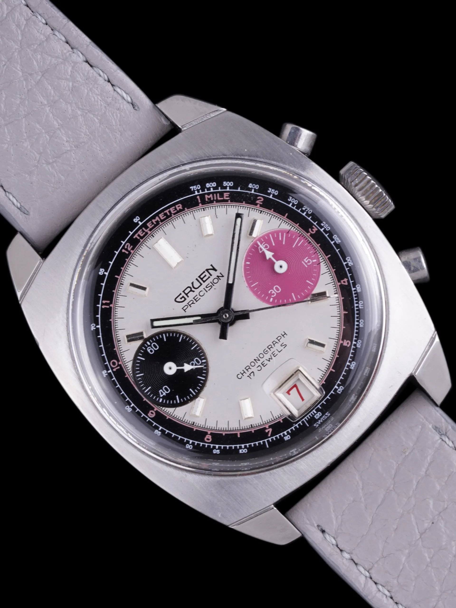 1970s Gruen Precision Chronograph (Ref. 770 CA) "Valjoux 7734"