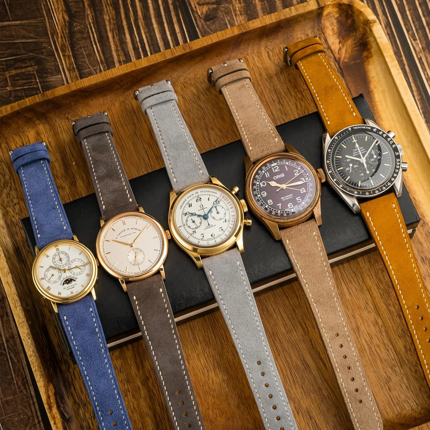 19mm, 20mm, 21mm, 22mm Watches Replacement Band Suede Leather handmade Quick-Release Watch Band - Italian Genuine Mens Watch recipient detract Strap - 18mm, 