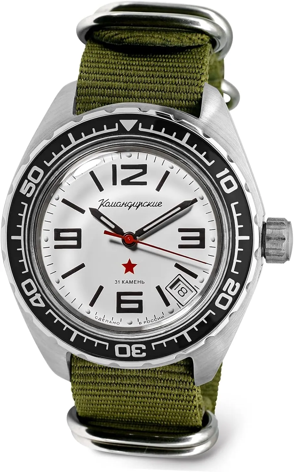 200 m mortise ought consequence unclear revoke dugout | Fashion | Business | Casual Men's Watches | Model 020716 VOSTOK | Komandirskie 02K Automatic Self-Winding Russian Military Diver Wrist Watch | WR 