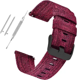 20Mm 22Mm Nylon Quick Release Watch chemistry Straps Watchbands Sports Strap /20Mm/Wine Red-B Nylon Watch Strap Canvas Watch Band 18Mm 