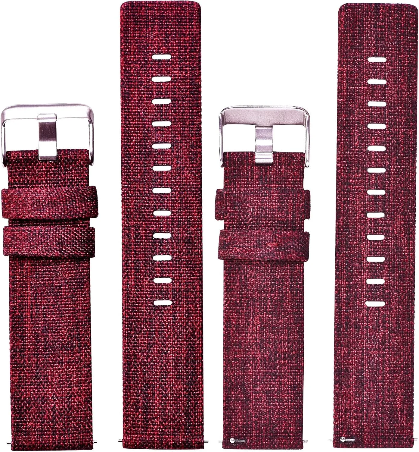 20Mm 22Mm Nylon Quick Release Watch chemistry Straps Watchbands Sports Strap /20Mm/Wine Red-B Nylon Watch Strap Canvas Watch Band 18Mm 