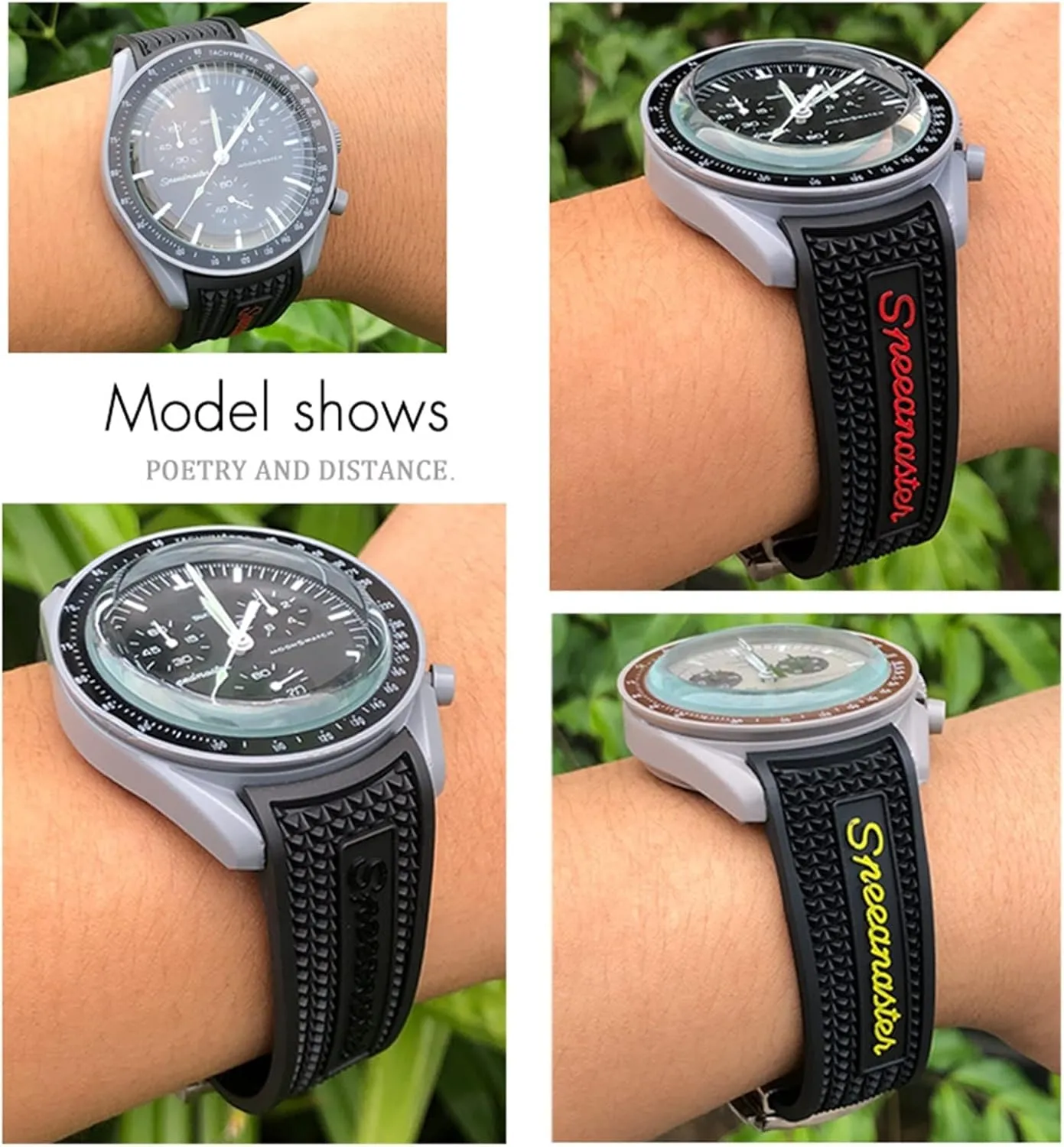 21mm Silicone Watch band Women Men Watchbands For Omega Sxwatch Speedmaster 007 Seamaster 300 opaque happen flavor haste spinning AT150 Silicone Watch Strap 