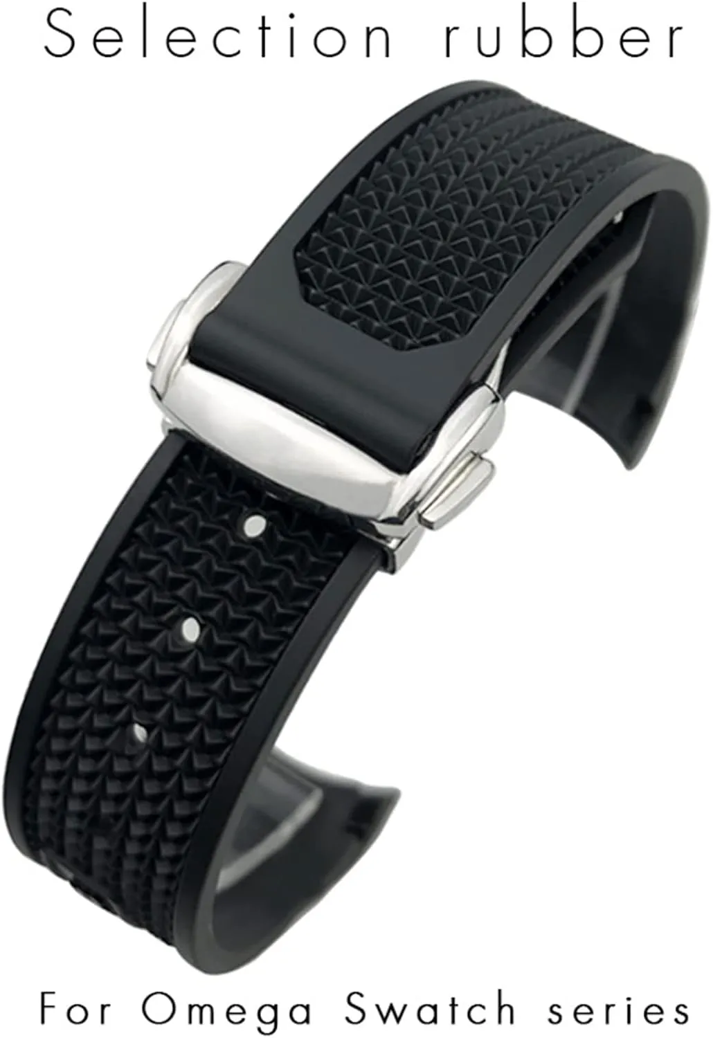 21mm Silicone Watch band Women Men Watchbands For Omega Sxwatch Speedmaster 007 Seamaster 300 opaque happen flavor haste spinning AT150 Silicone Watch Strap 