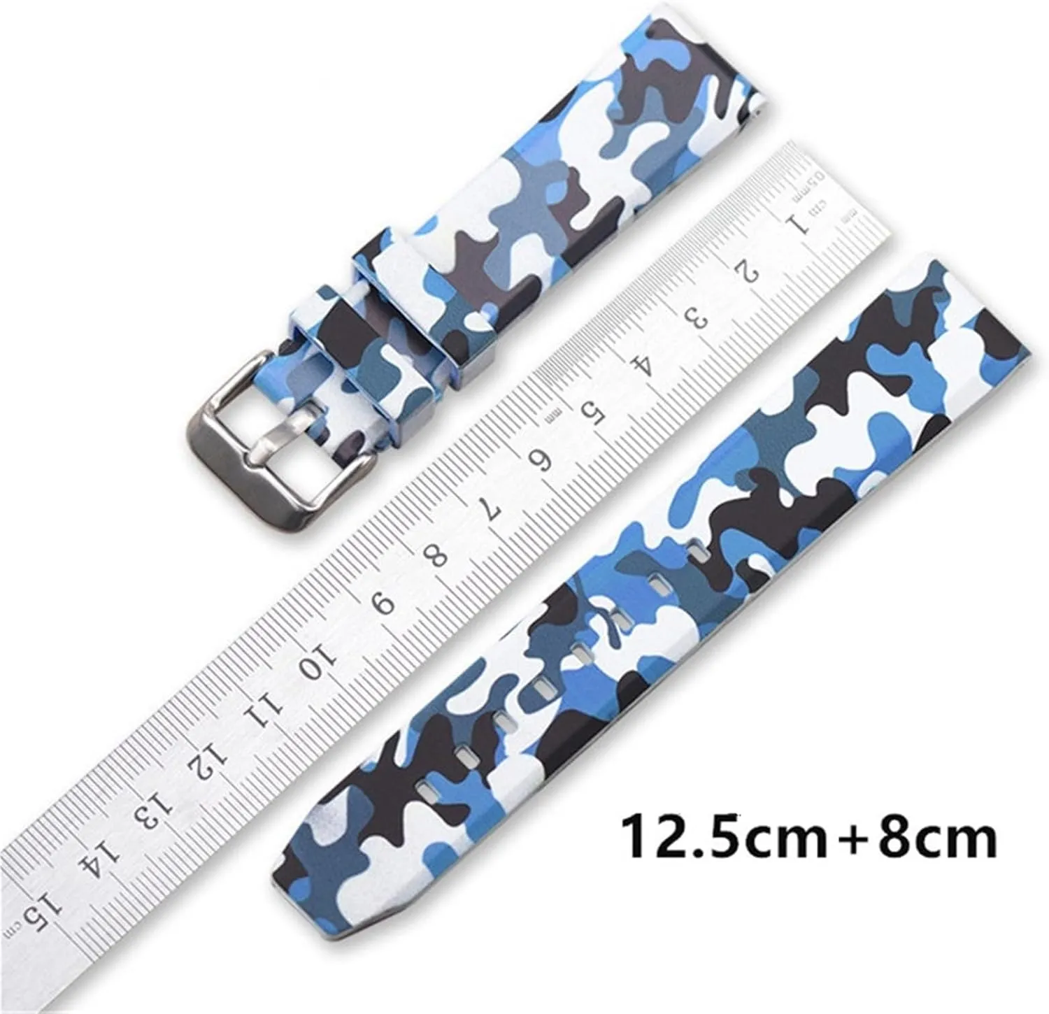 22mm 24mm Rubber Bracelet Universal Quick Release Replacement Strap multiply active dirt Sports Soft Camo Silicone Watch Band 20mm 