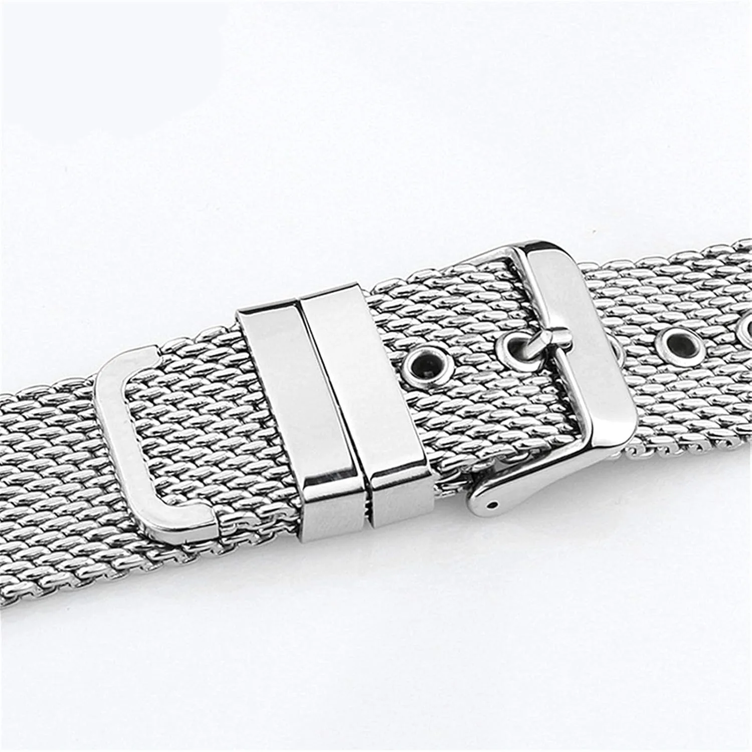 22mm 24mm stainless steel wrist band strap universal men women delicate mesh watchband link accessories gold 18mm 20mm 