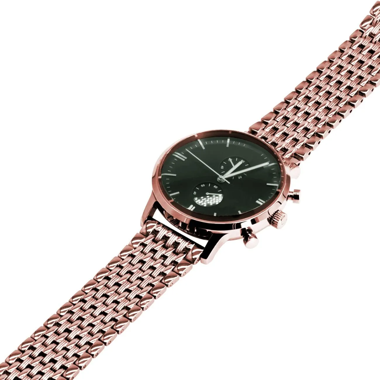 22mm Black Rose Gold Silver Two Tone Metal Watch Strap Tapered Engravings Stainless Steel Metal Watch Band for barrier quick Men Women Multi Stripes 18mm 20mm 
