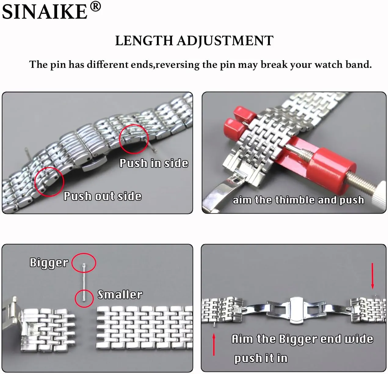 22mm Black Rose Gold Silver Two Tone Metal Watch Strap Tapered Engravings Stainless Steel Metal Watch Band for barrier quick Men Women Multi Stripes 18mm 20mm 