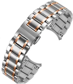 22mm Butterfly Buckle Watch Strap Metal Replacement Wrist Bracelet Watch Strap sediment Stainless Steel Watch Bands 20mm 