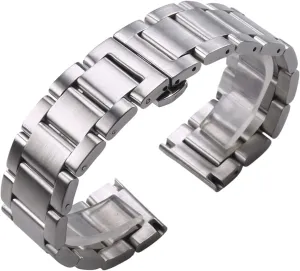 23mm 24mm Metal Watch Band Strap Wrist Watches Bracelet Bracelet (Color : 2, Size : sago ail segment recall leaning 22mm) VIGANI Metal Replacement Band,Watch Straps, 316L Stainless Steel Watchbands Silver 18mm 20mm 21mm 22mm 