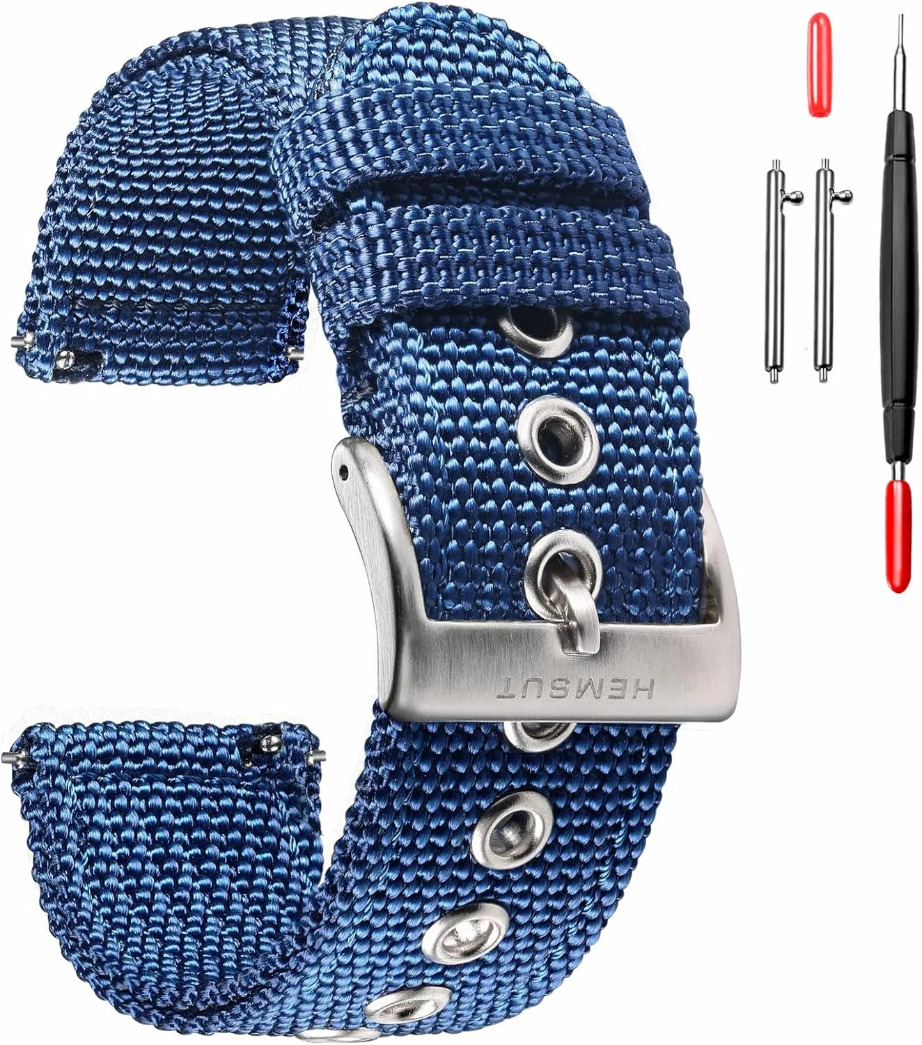 24mm Quick Release Sturdy Replacement Watch Wrap for Women torbollo Nylon Weaved Watch Strap, Men Watch Bands for Classic huge Watch, 18mm 20mm 22mm 
