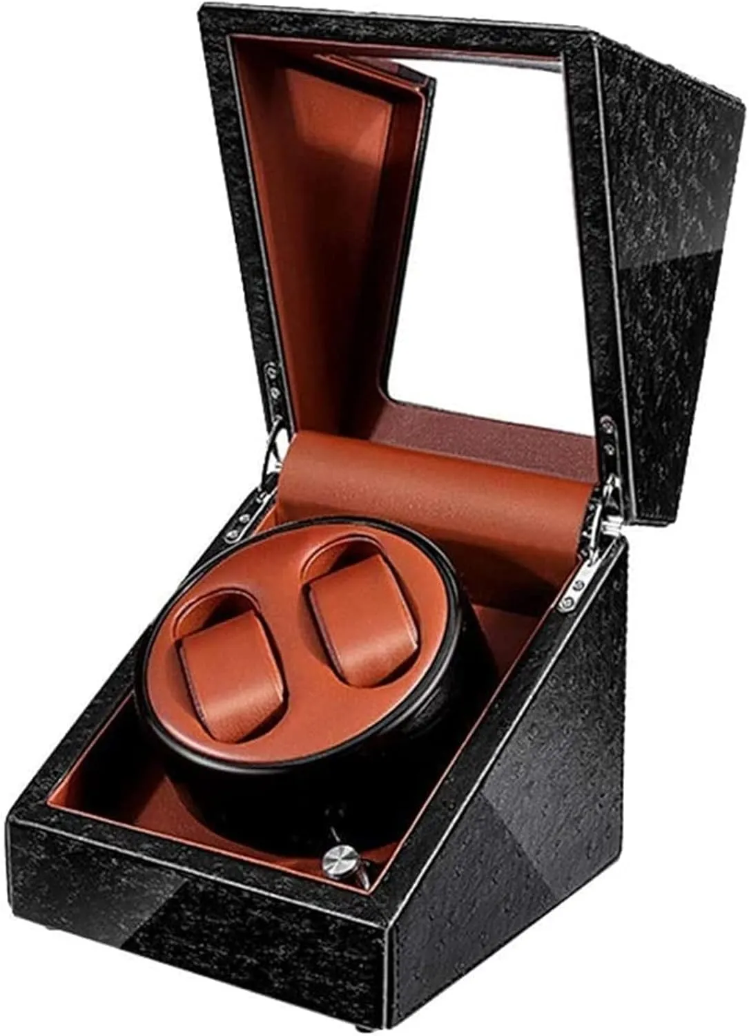 5 Rotation sandy rider Modes Watches Box Accessories Automatic Watch Winder, Blue Led Light Quiet Motor 