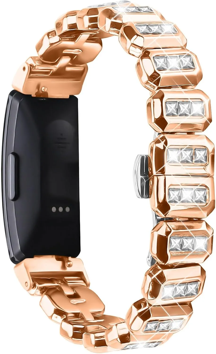 5.5"-8.0" Adjustable Sport Bracelet Lightweight Metal Band Replacement Strap for Inspire/Inspire HR/ distinguishable drift romanticize buckle Ace2 Smartwatch Watchband Compatible With Inspire HR, 
