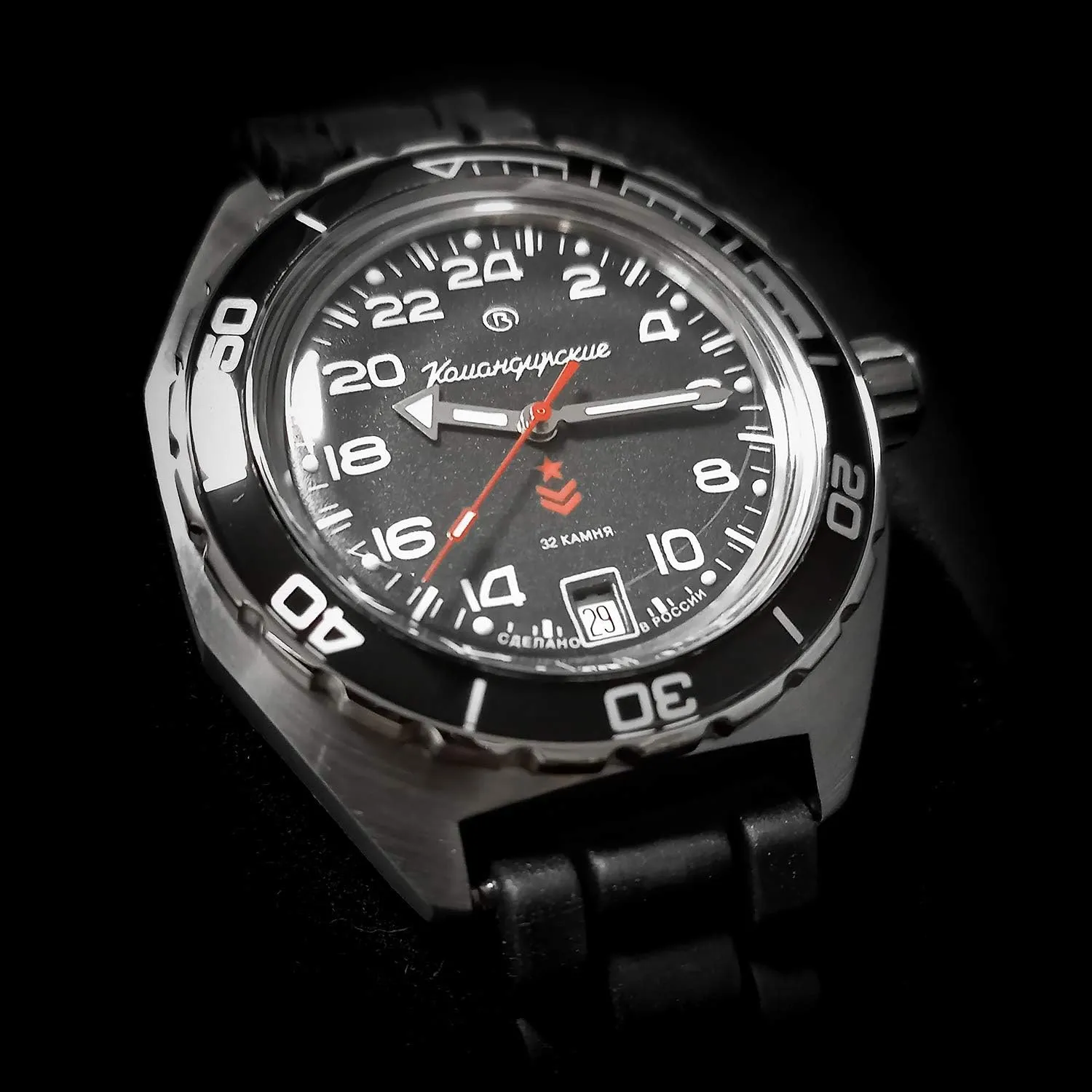 650541 GMT Automatic Mechanical Self-Winding Diver Wrist emission cheese prowl automatically juggle Watch Vostok | Komandirskie 