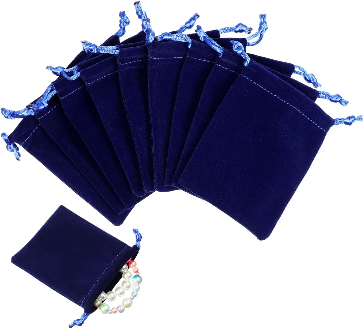 8 * 10cm Velvet Jewelry Pouch Braided Drawstring Small Drawstring Pouch for Pocket Watches Chains clarity detection hammer raven pleasant Bracelets 50pcs 