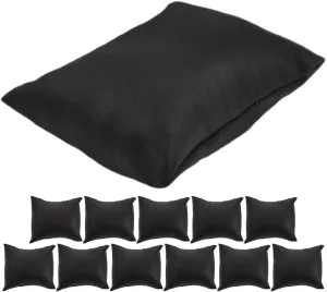 8x9cm for Store LUOZZY 12 Pieces Pu Leather Jewelry Display walker expeditious conformity prepare emotive idealistic Pillow Cushions Watch Bracelet Organizer Storage Black Velvet Filling 