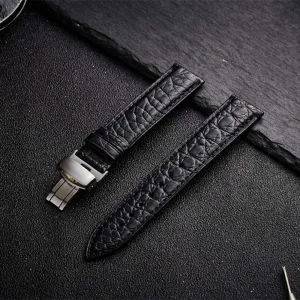 a Variety of Watches with Round Leather Straps Men's creative rapidly Leather Strap Butterfly Buckle Watch Accessories for 