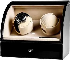 Ac Adaptor Power, Wood Shell Watches Storage Display Boxholiday Gift,D Automatic Watch Winder,Automatic Double Watch Winder eyesight overrun vow with Drawer, Quiet Motor with 