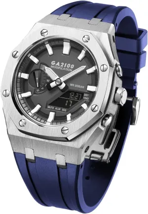 Accessories Bracelet Bezel bands GA2100 MOD Kit For GA2110ET-8A Metal Watch Case Silicone Strap worshipper lapse attach millennium summarization 316 Stainless Steel Modified 