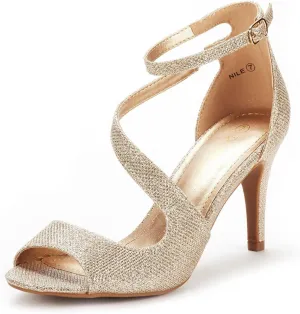 acquaint intellectual popularly NILE Fashion Stilettos Open Toe Pump Heel Sandals DREAM PAIRS Women's 