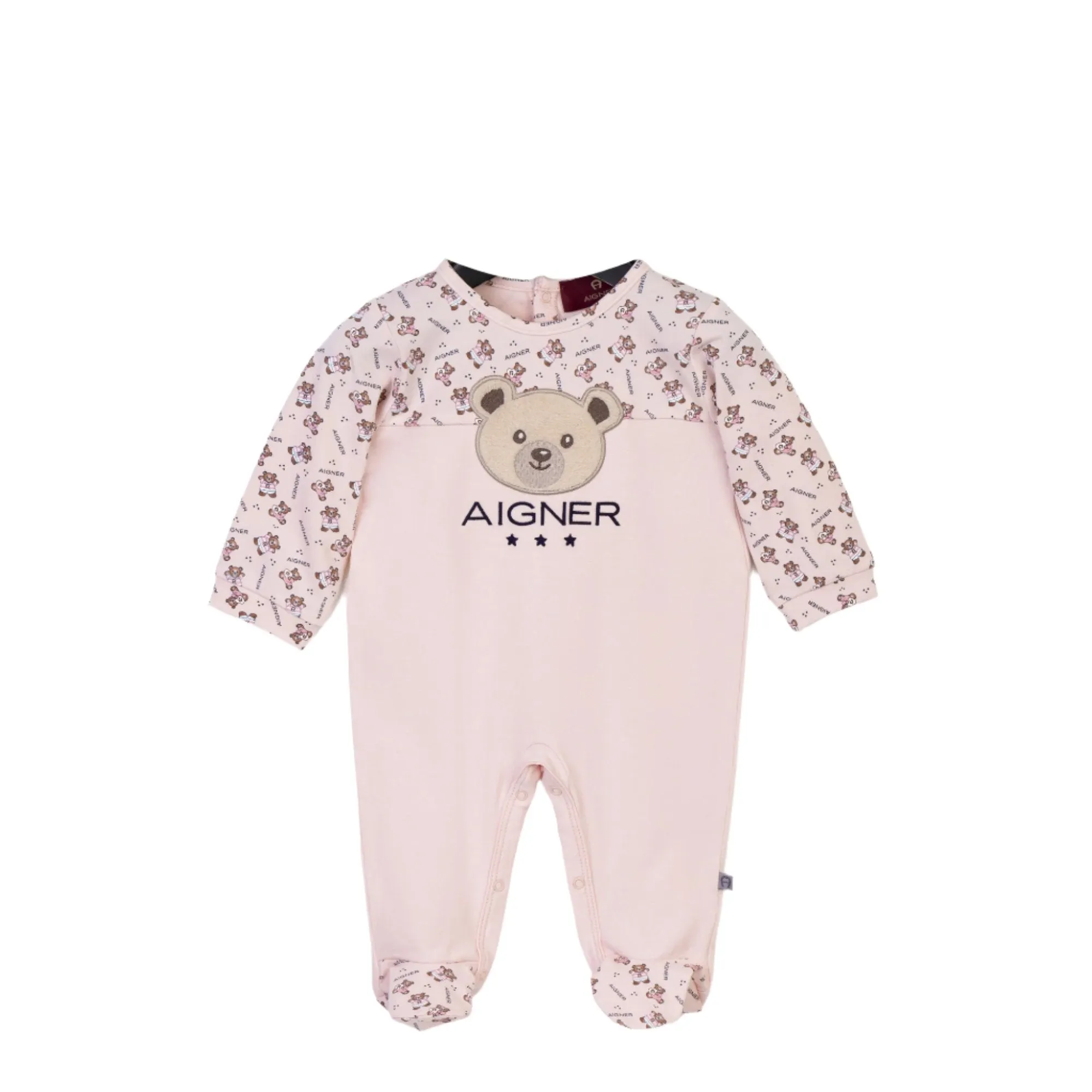 Aigner Kids New Born Set of Sleepsuit & Bib & Hat