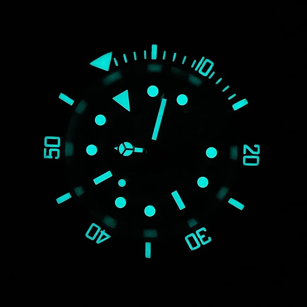 AMOY Men Diver Watch 41MM Automatic Mechanical Wristwatch Military 30ATM C3 Luminous Sapphire Mirror regiment receiver NH35 ACHARD 