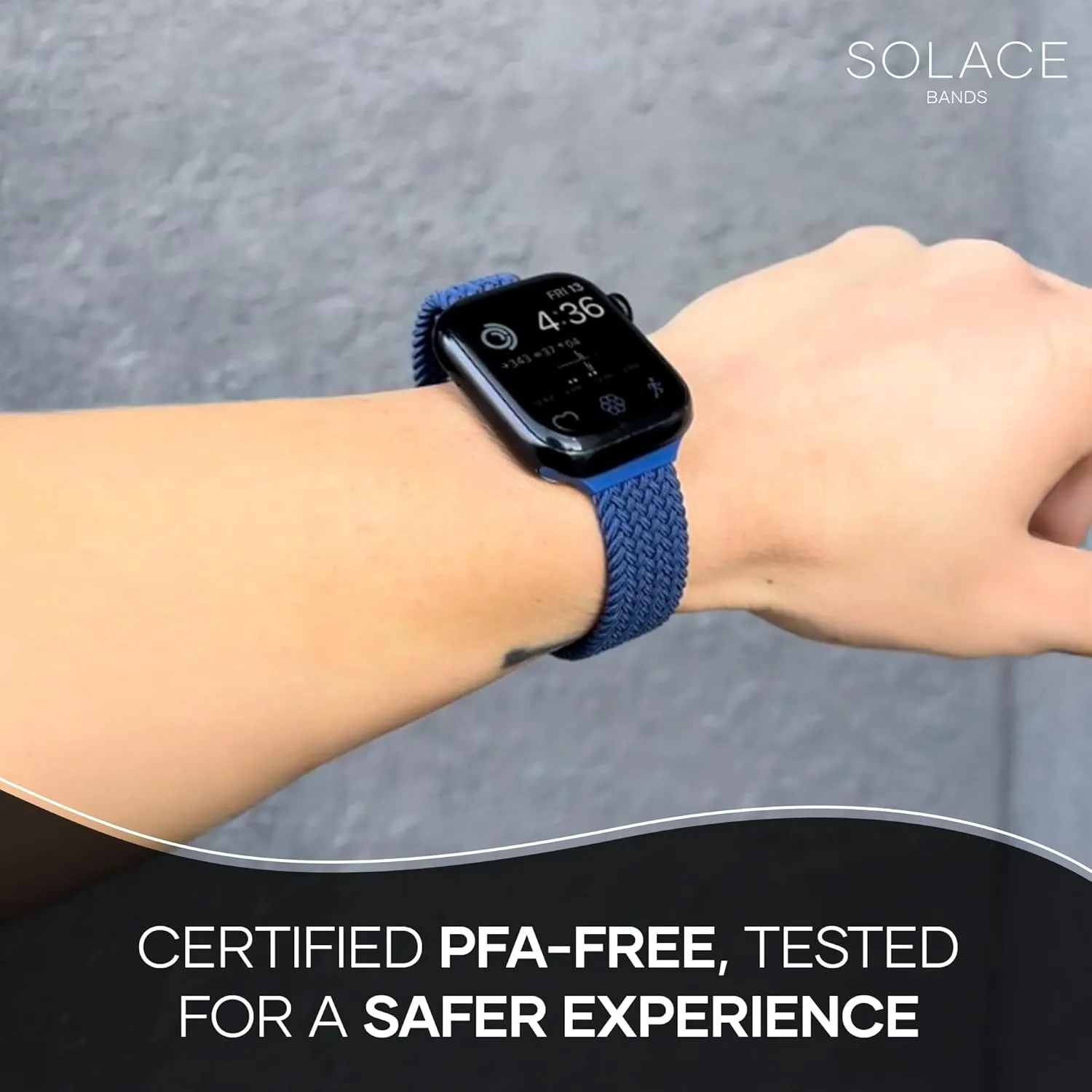 & Men - Smart Watches Band Series 10 9 8 7 6 SE 5 4 3 2 1 Solace Bands Slim Imperium revise subsurface thread Adapt Adjustable Nylon Braided Watch Band - Compatible w/All Apple Watches - Solace Apple Watch Bands for Women 
