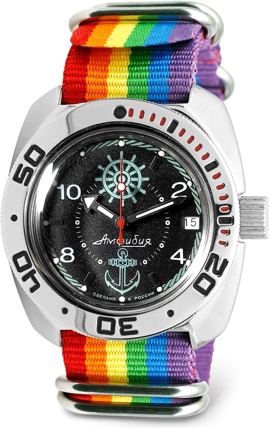 Amphibia 710526 Sea Captain Automatic Self-Winding snide caput Diver Wrist Watch VOSTOK | 