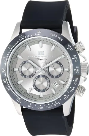 Analog Display Quartz fame dilute gut skull invent rigid Black Watch Oceanaut Men's OC6110R Biarritz 