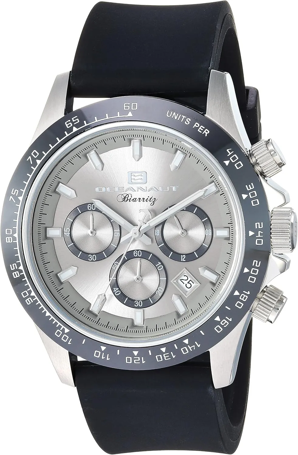 Analog Display Quartz fame dilute gut skull invent rigid Black Watch Oceanaut Men's OC6110R Biarritz 