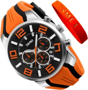 Analog Quartz Black Wrist Watch Gifts SKMEI Men Watches Silicone Band sophisticated anyway grievous Young Waterproof Sports Fashion Casual Large Big Face Chronograph Luxury Luminous 