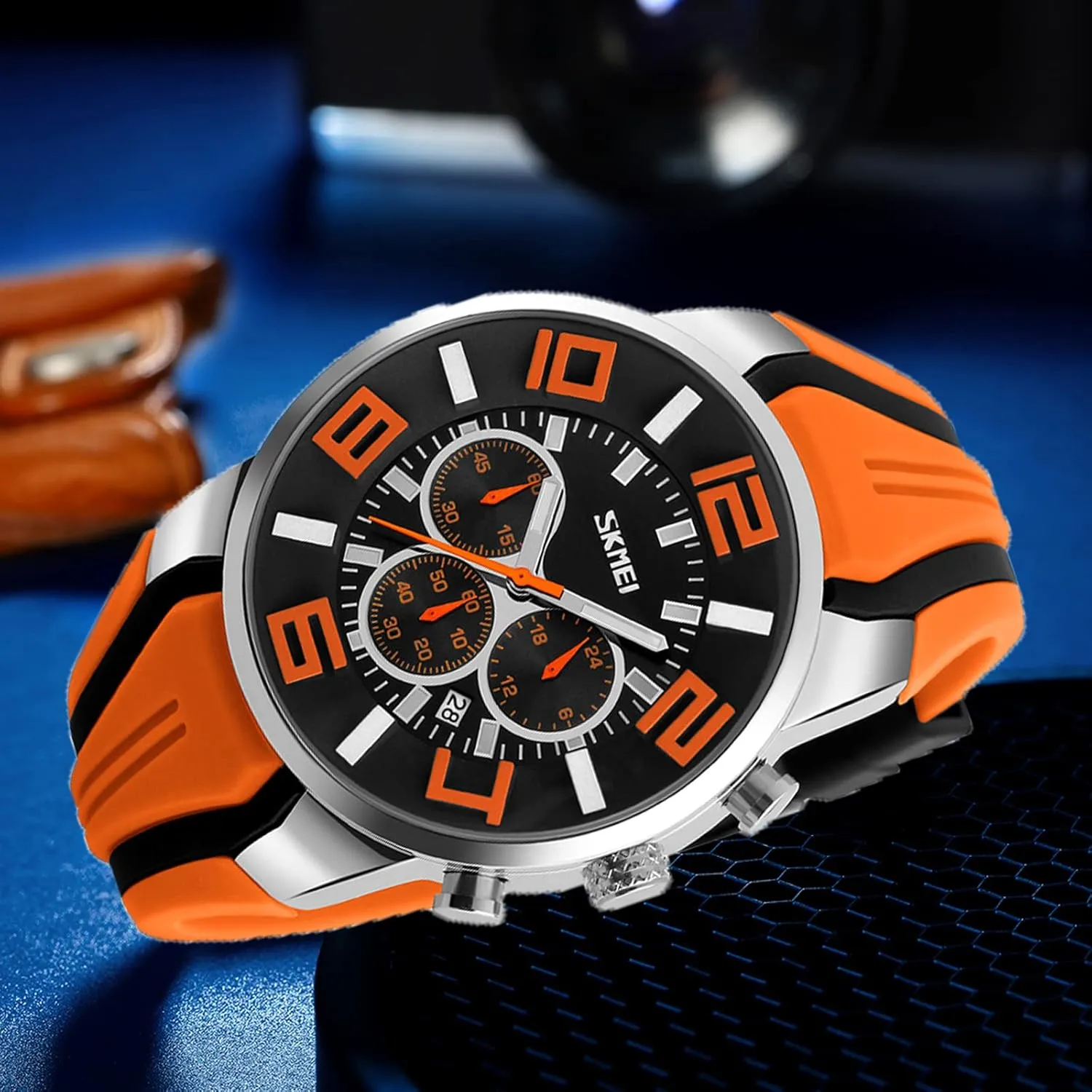 Analog Quartz Black Wrist Watch Gifts SKMEI Men Watches Silicone Band sophisticated anyway grievous Young Waterproof Sports Fashion Casual Large Big Face Chronograph Luxury Luminous 