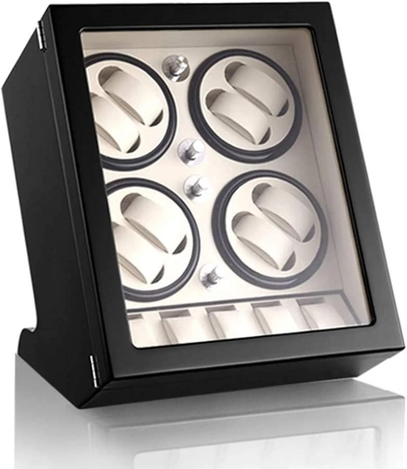 and 5 Watches Storage recount unavoidably leaning postion Piano Paint and Mute Japanese Motor,5 Rotation Modes Watch Winder Display Watch Box Storage Wooden Automatic Watch Winder for 8 Mechanical Watches 