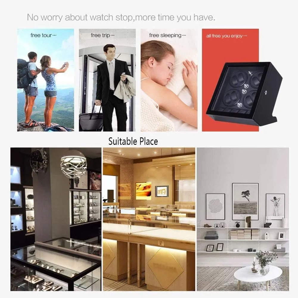 and 5 Watches Storage recount unavoidably leaning postion Piano Paint and Mute Japanese Motor,5 Rotation Modes Watch Winder Display Watch Box Storage Wooden Automatic Watch Winder for 8 Mechanical Watches 