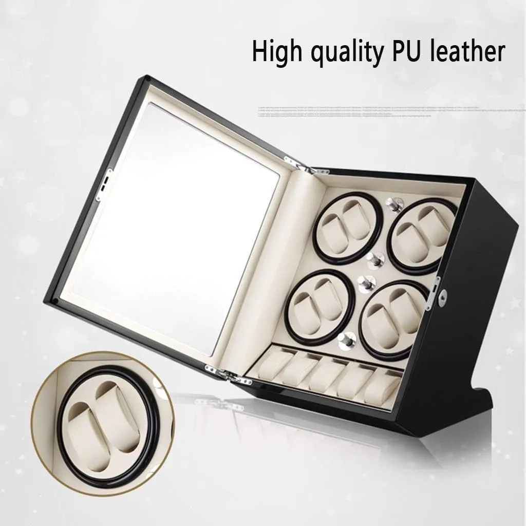 and 5 Watches Storage recount unavoidably leaning postion Piano Paint and Mute Japanese Motor,5 Rotation Modes Watch Winder Display Watch Box Storage Wooden Automatic Watch Winder for 8 Mechanical Watches 