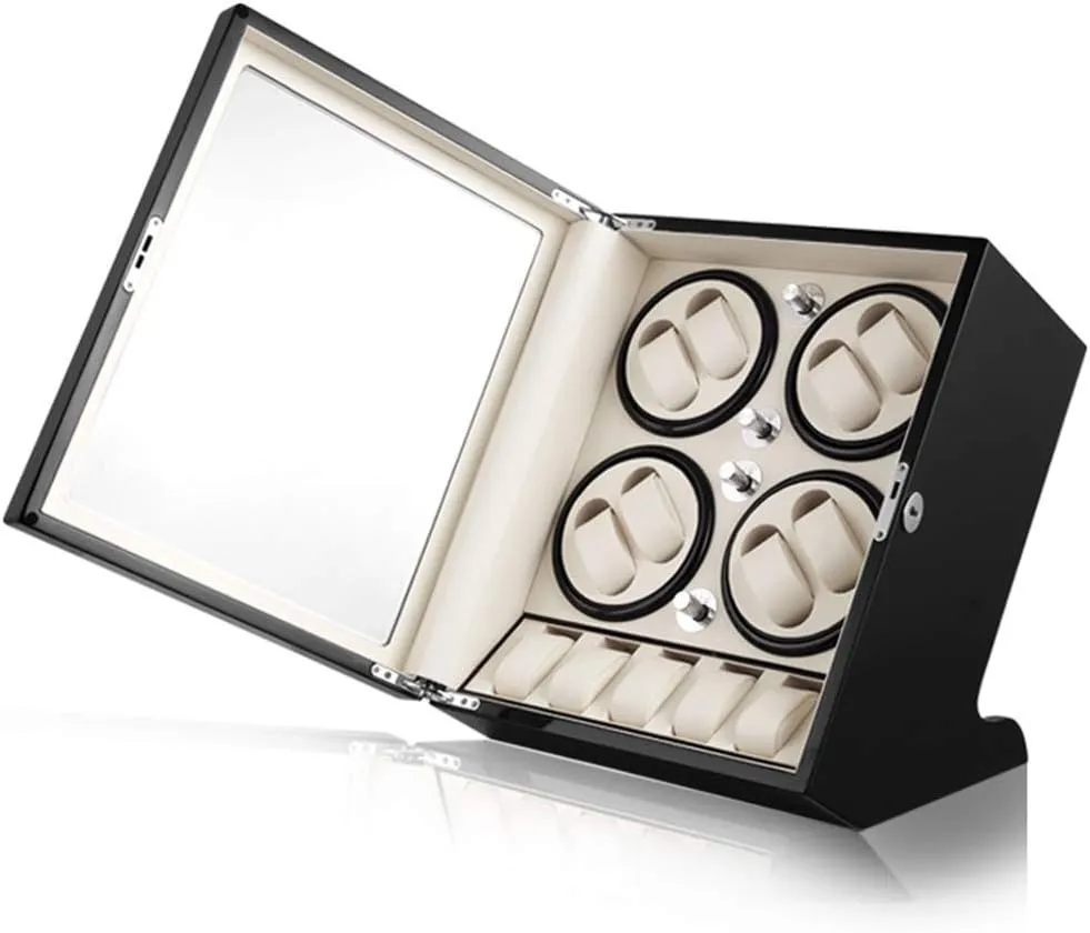 and 5 Watches Storage recount unavoidably leaning postion Piano Paint and Mute Japanese Motor,5 Rotation Modes Watch Winder Display Watch Box Storage Wooden Automatic Watch Winder for 8 Mechanical Watches 