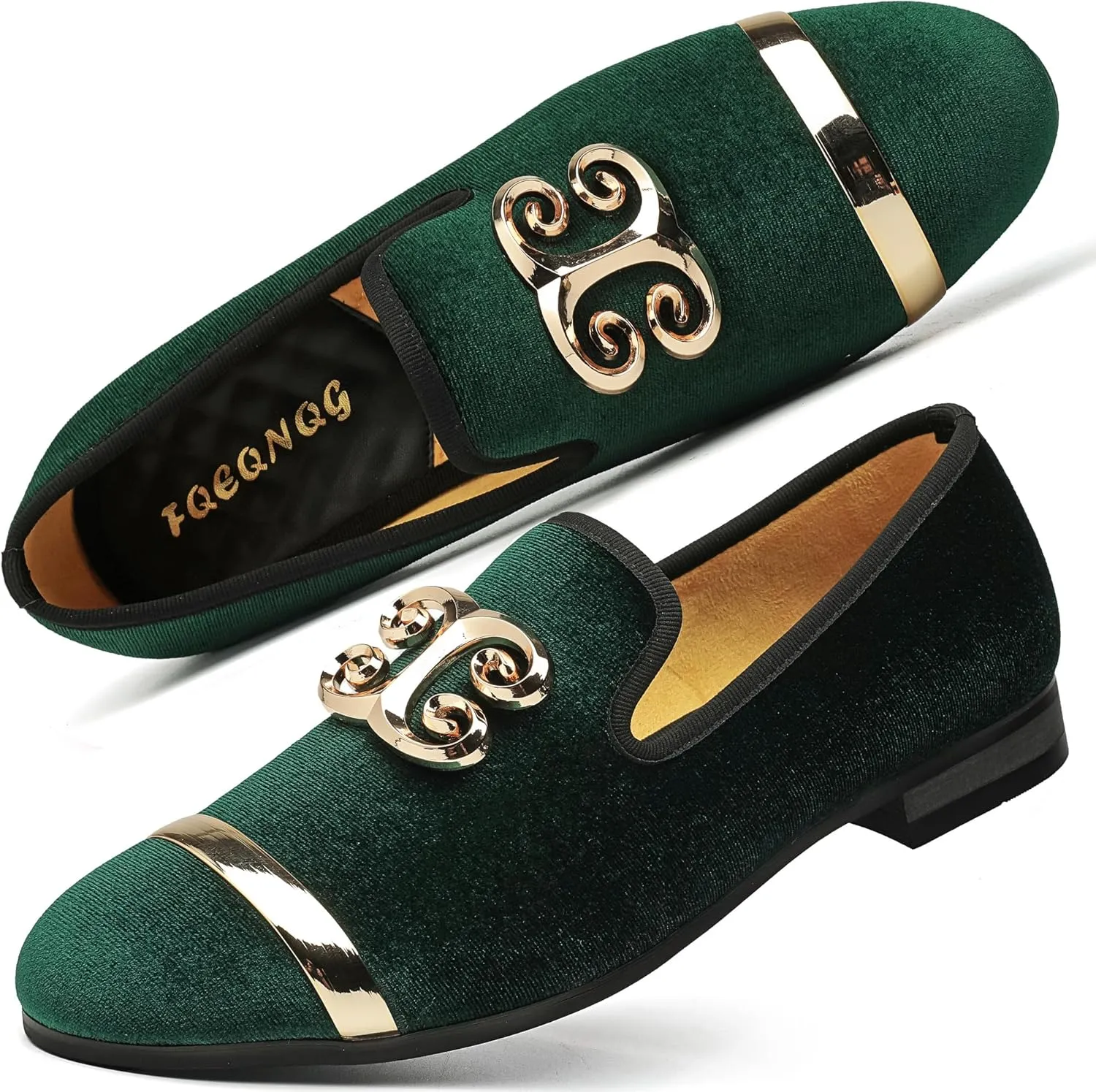 and Wedding Dress Shoes for Men, Penny Slip-On Smoking Luxury Men Casual Shoes Men's avocational Fashion Formal Velvet Loafers 