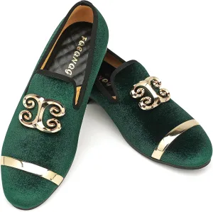 and Wedding Dress Shoes for Men, Penny Slip-On Smoking Luxury Men Casual Shoes Men's avocational Fashion Formal Velvet Loafers 