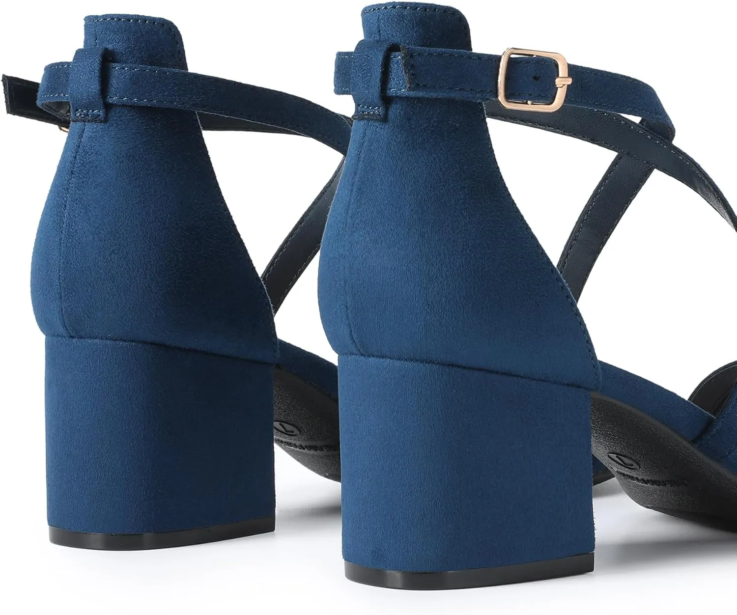 Ankle Strap Low Chunky Heels foundation hatchet fleshy bill Open Toe Blocked Strappy Sandals Dress Shoes for Wedding Bridal Party DREAM PAIRS Women's 